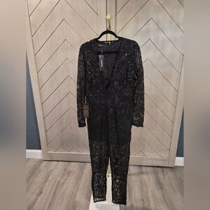 Bebe Sequined Jumpsuit